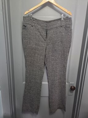 New York & Company Gray Tweed Boot Cut Pants